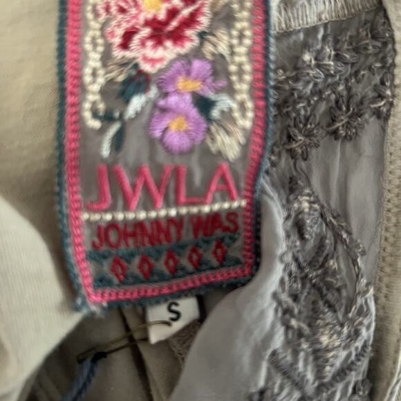 Johnny Was Mishka Rose Floral Embroidered Tunic Top Pink Size Small - Picture 9 of 11